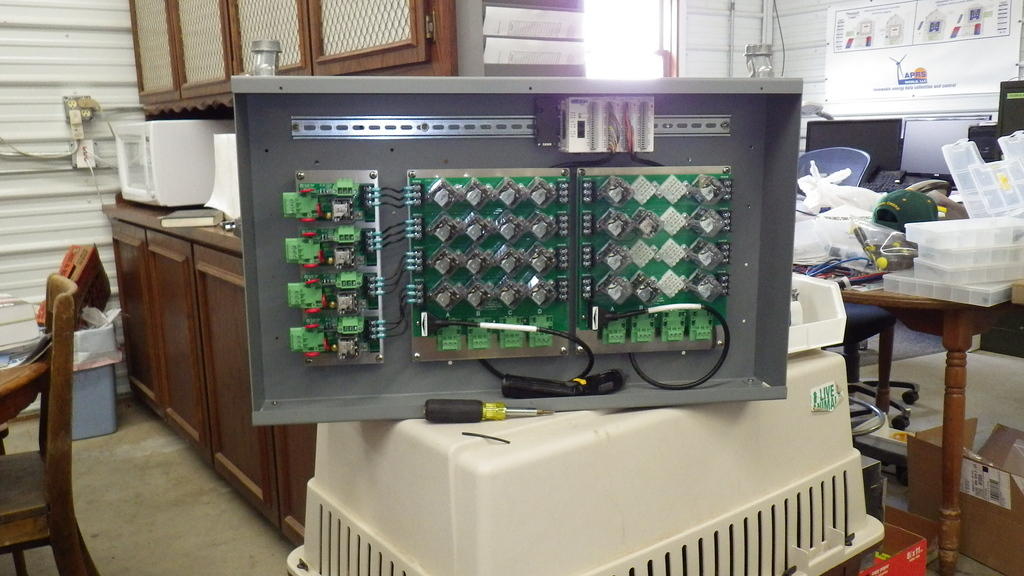 Wind turbine switching matrix panel