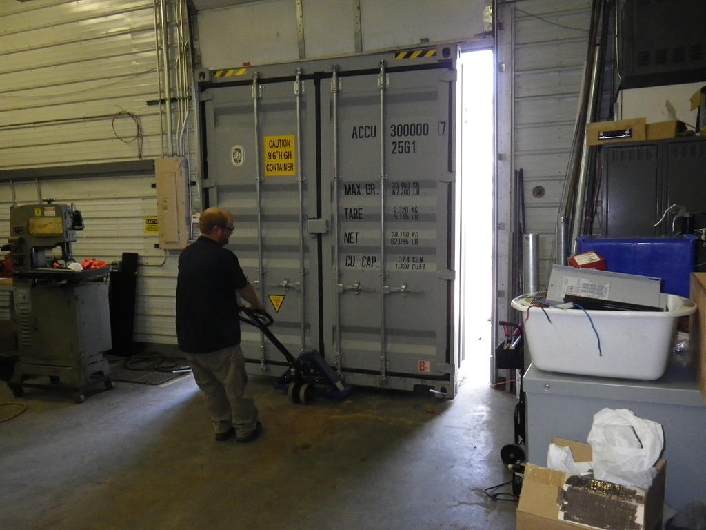 It just barely fits through our garage door - fortunately we have a high ceiling once it is inside