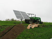 Solar array bolted together