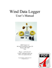 Wind Data Logger manual for revisions up to F.
